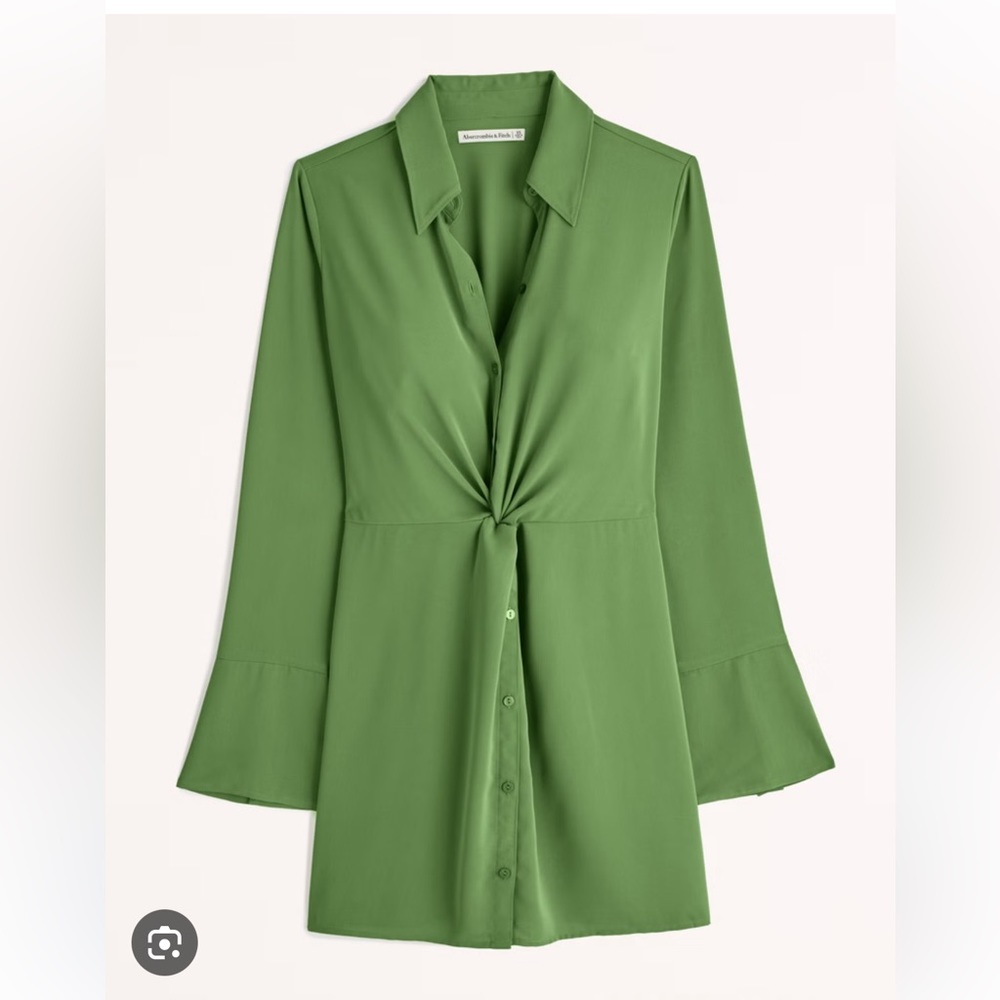 Green long sleeve Abercrombie dress